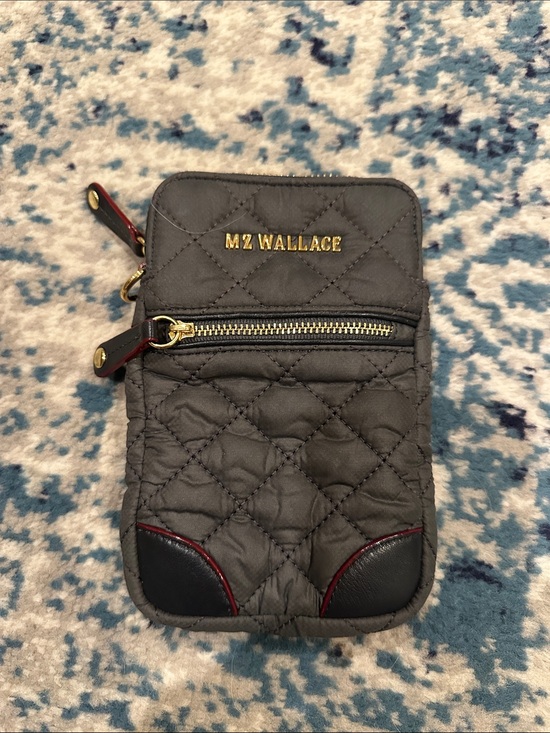 MZ Wallace Handbags - MZ Wallace Quilted Black phone or mini pouch wallet